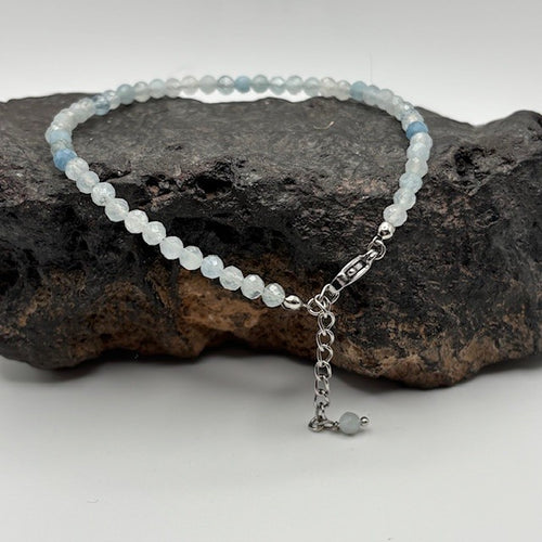 Aquamarine Tiny Stone Bracelet