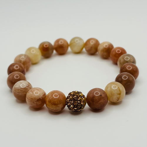 Peach Moonstone Bracelet