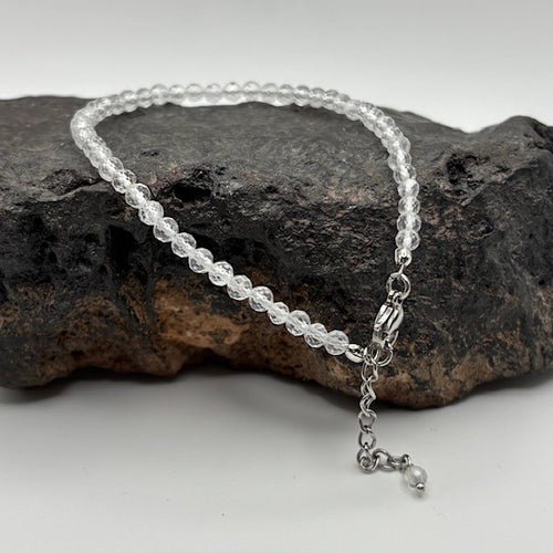 Crystal Quartz Tiny Stone Bracelet