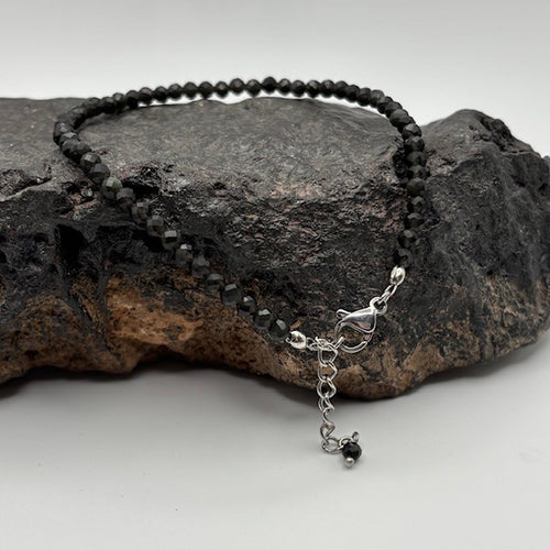 Obsidian Tiny Stone Bracelet