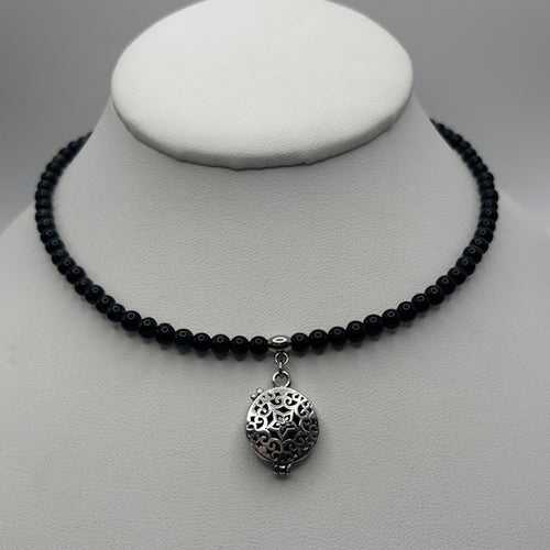 Obsidian Aromatherapy Choker / Bracelet
