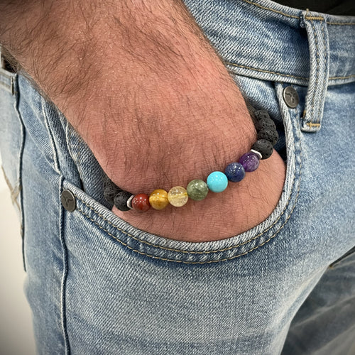 Chakra Men's Aromatherapy Bracelet