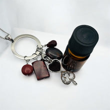 Red Magnesite, Flower Agate, Red Tiger Iron & Brecciated Jasper Aromatherapy Necklace