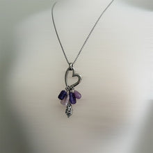 Lepidolite, Purple Quartz, Amethyst & Purple Jade Aromatherapy Necklace