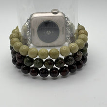Heliotrope, Dragon Blood Jasper & Alashan Jade Apple Watch Band