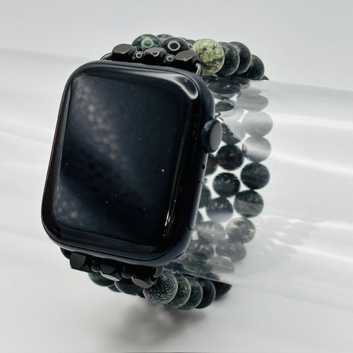 Serpentine, Obsidian and Kambaba Jasper Gemstone Apple Watch Band