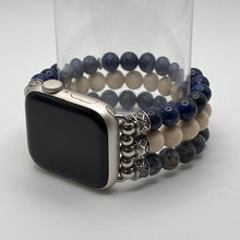 Dumortierite, Fossil Stone and Lapis Lazuli Apple Watch Band
