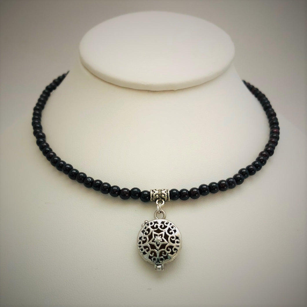 Garnet Aromatherapy Choker / Bracelet