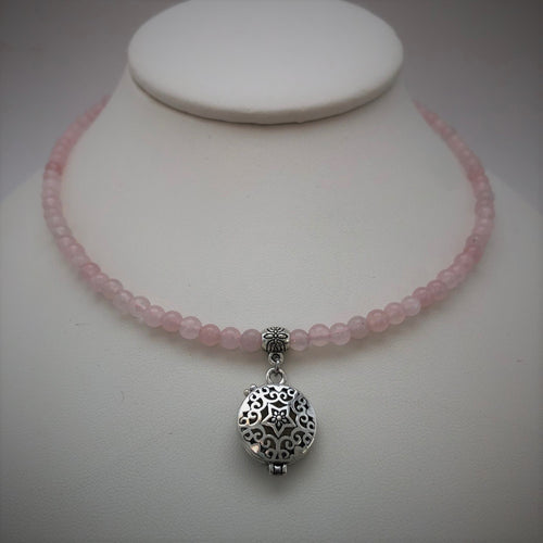 Rose Quartz Aromatherapy Choker / Bracelet