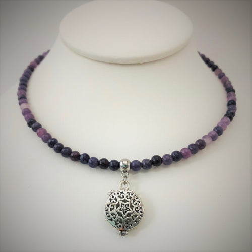 Lepidolite Aromatherapy Choker / Bracelet