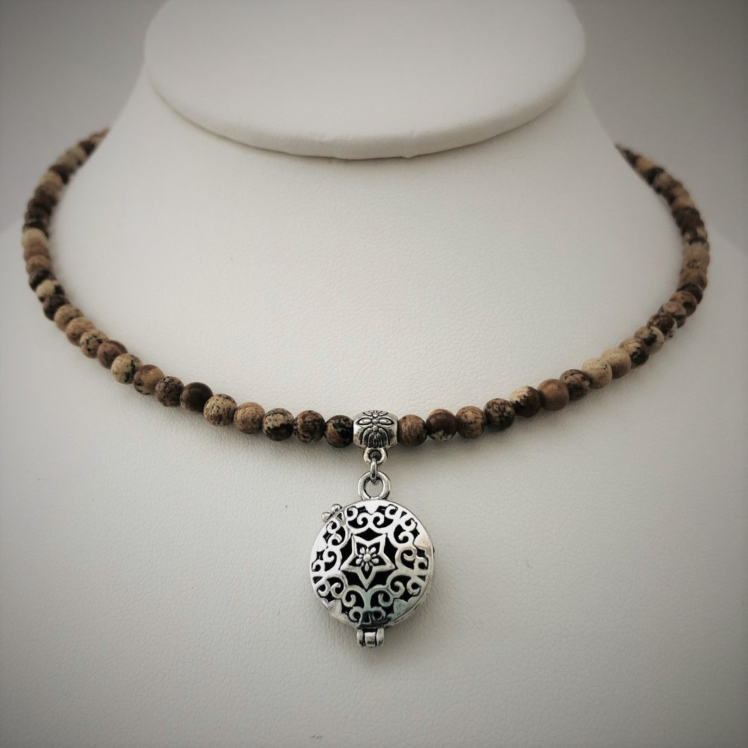 Picture Jasper Aromatherapy Choker / Bracelet