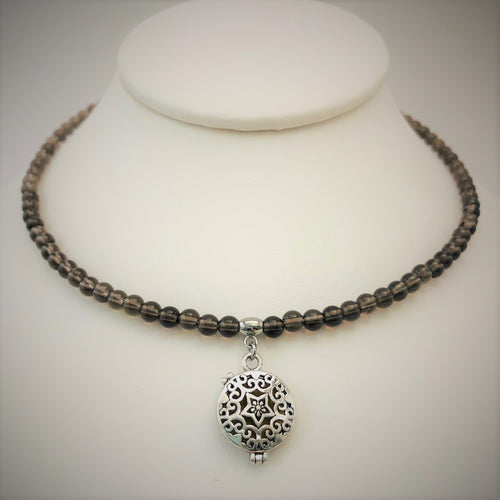Smoky Quartz Aromatherapy Choker / Bracelet