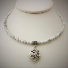 White Howlite Aromatherapy Choker / Bracelet